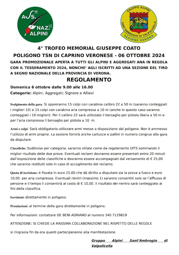 4° Memorial Giuseppe Coato