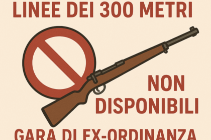 4^ gara di qualificazione Campionato Italiano Ex Ordinanza 300 Metri